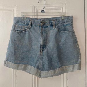 BDG High Waisted Denim Mom Shorts - Size 30